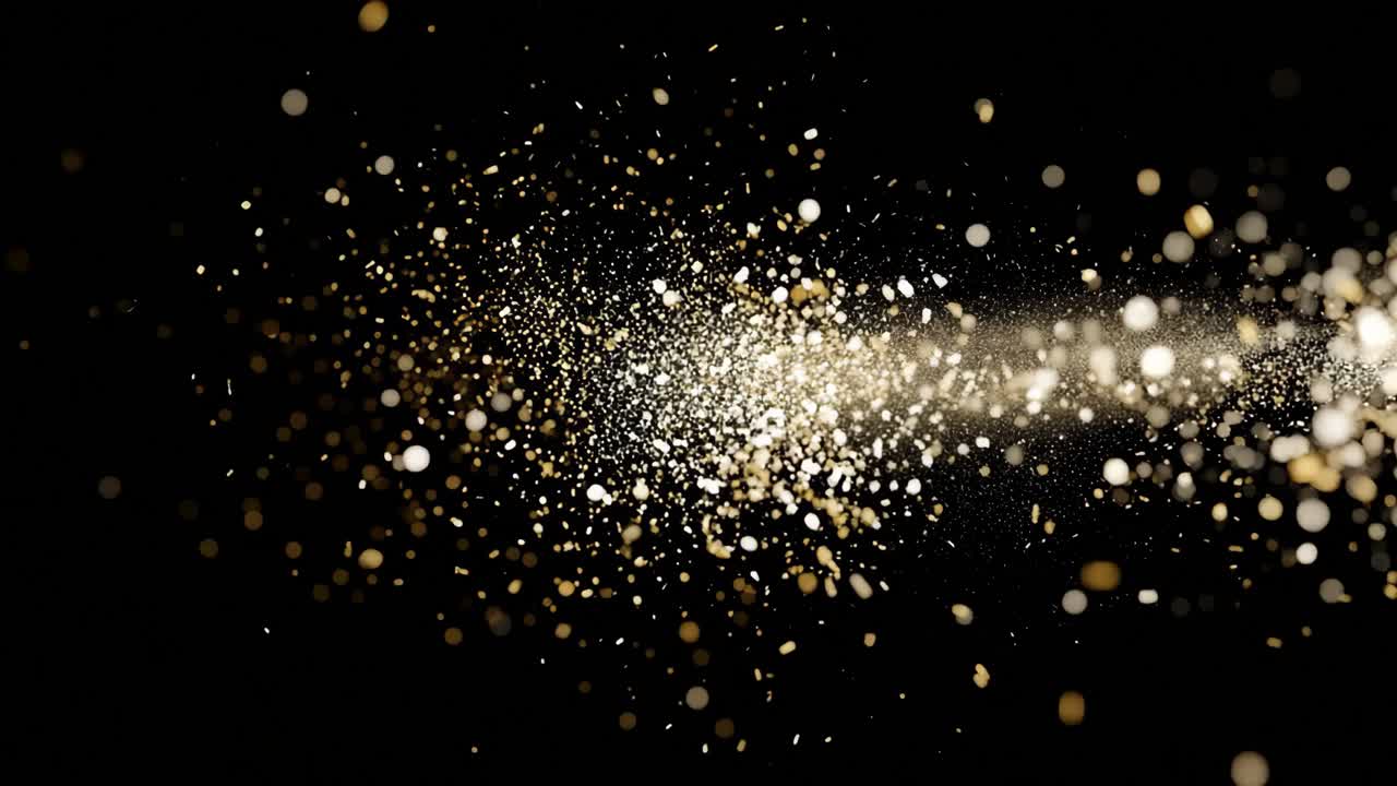 Particelle d'oro astratte