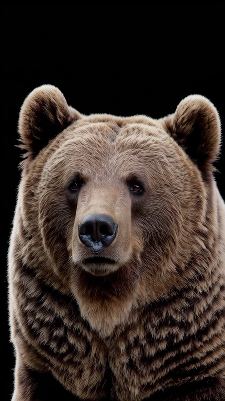 Ritratto ravvicinato di un orso bruno