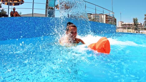beautiful girl enjoying in pool. beautiful women relaxing at the luxury pool