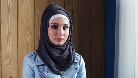 woman wearing a stylish hijab