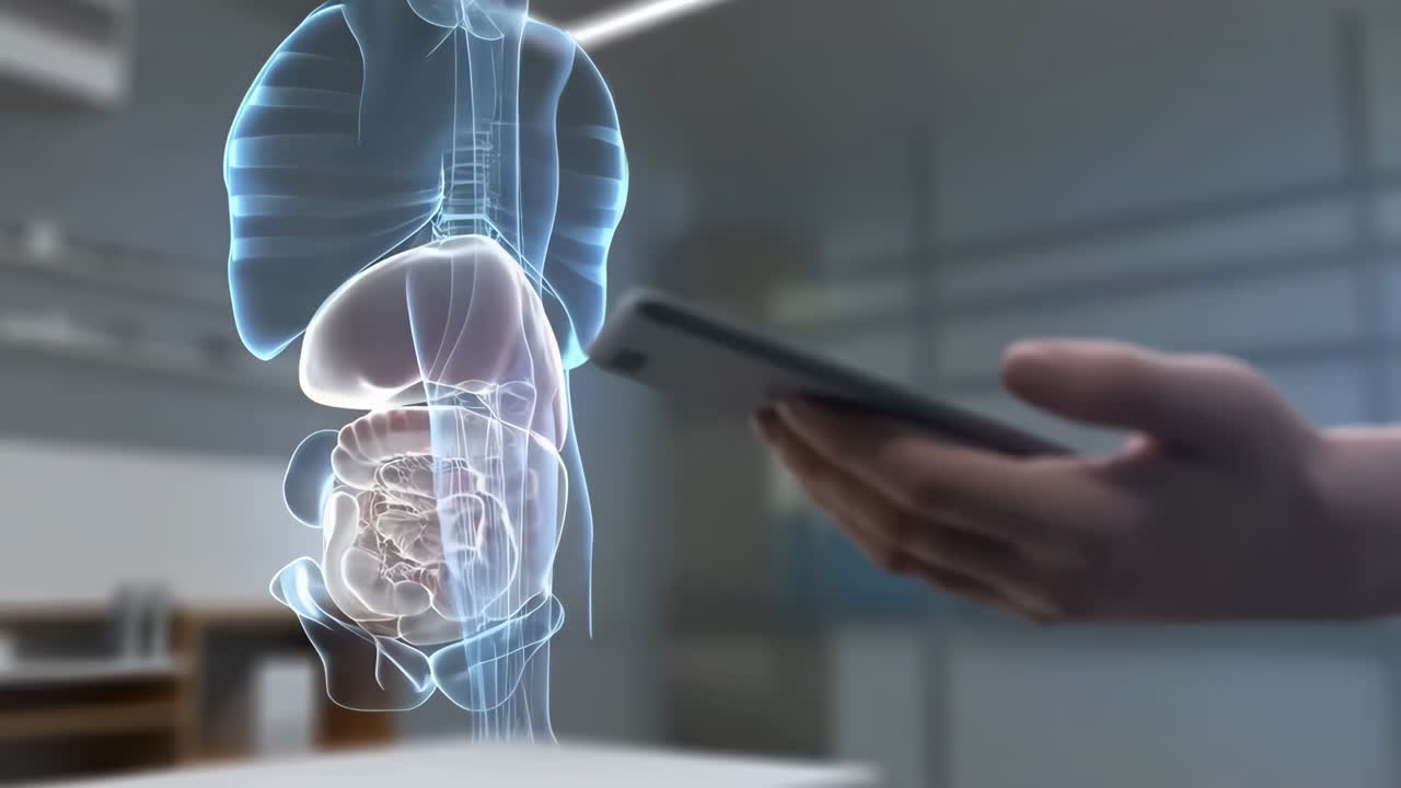 Augmented Reality Application Displaying Human Anatomy on a Smartphone