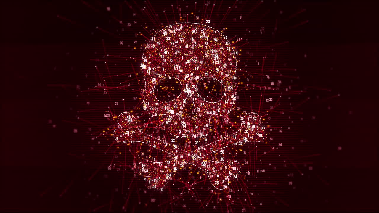 ciberataque y violación de seguridad sistema abstracto hackeado con efecto distorsionado y fallo