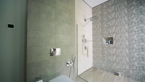 interior of a modern hotel bathroom