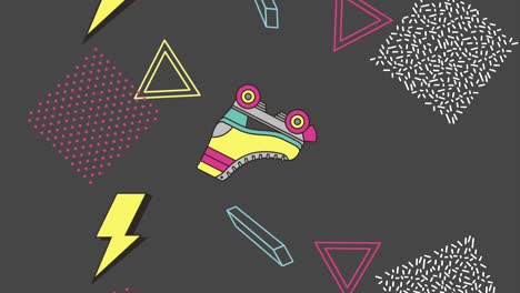animación al estilo de memphis
