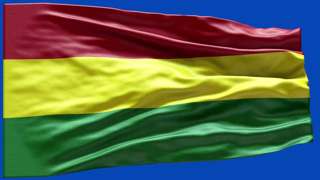 4k bandera muy detallada de bolivia - bandera de bolivia alto detalle - bandera nacional bolivia patrón de ondas elementos en bucle