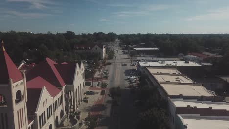 Aerial-Anderson-SC-Downtown-in-4K