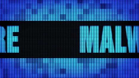 malware display on a screen