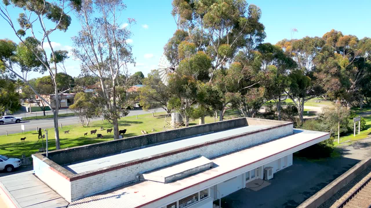 Looking towards the old Tintinara railway station