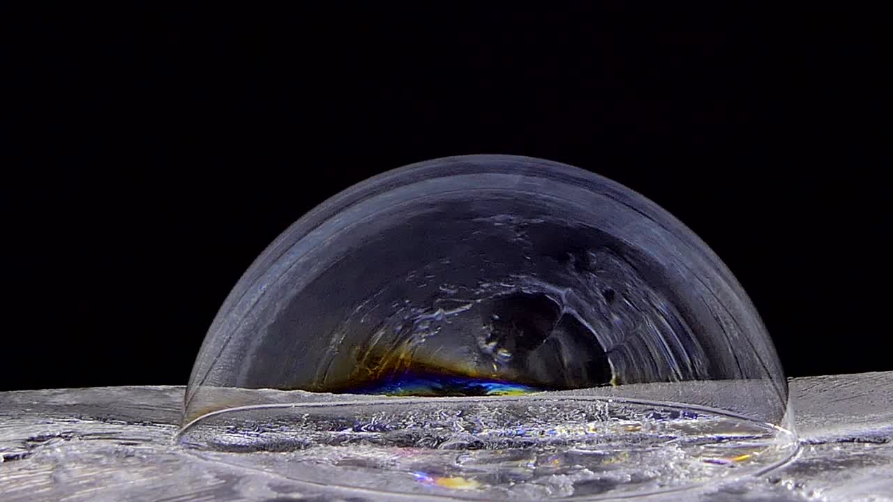 Bubble soap on ice.