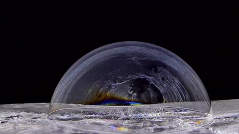 jabón de burbujas en hielo.