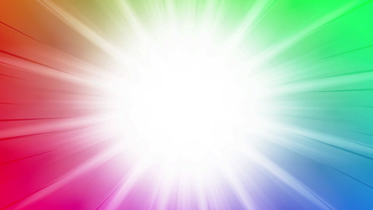 다채로운 라디얼 배경 애니메이션