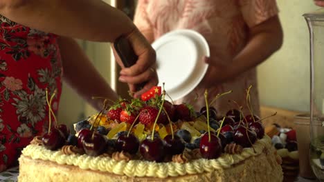 a cake of the child's first birthday