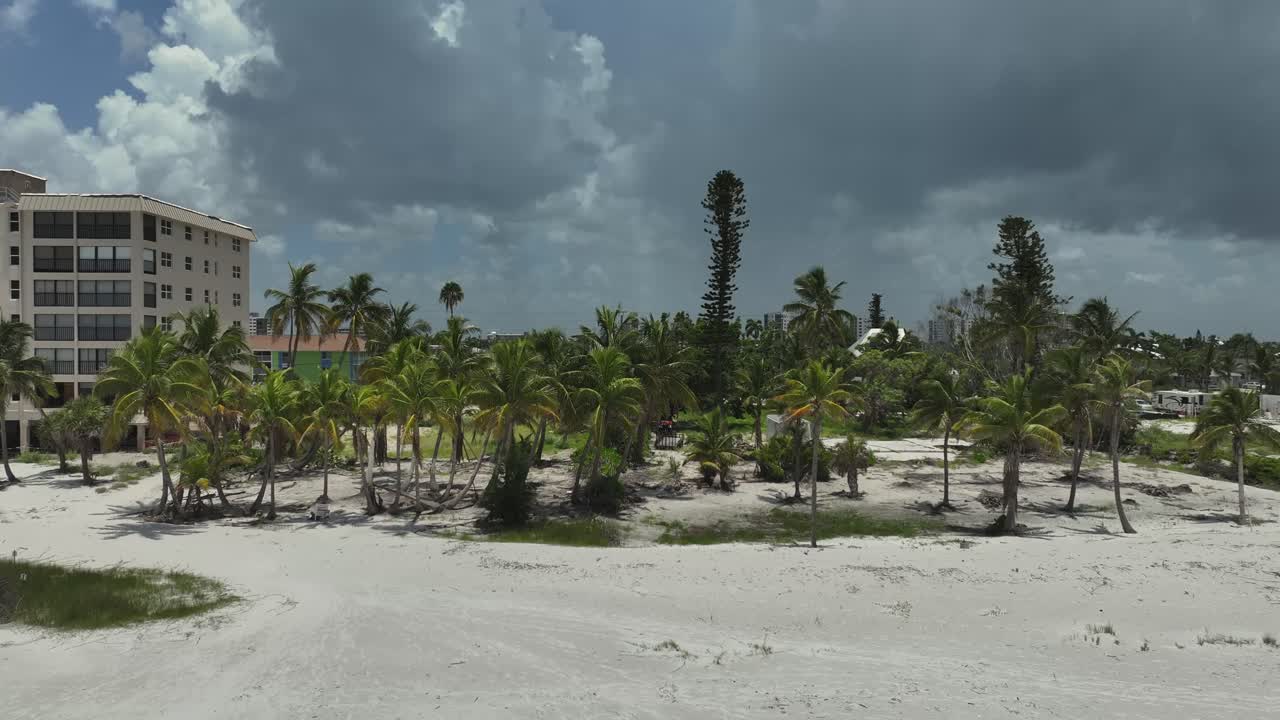 플로리다의 마이어스 비치 (myers beach) 의 공중 사진