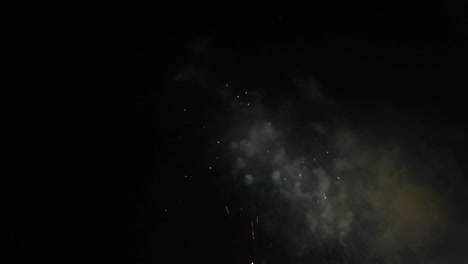 colorful fireworks in the 4k night sky