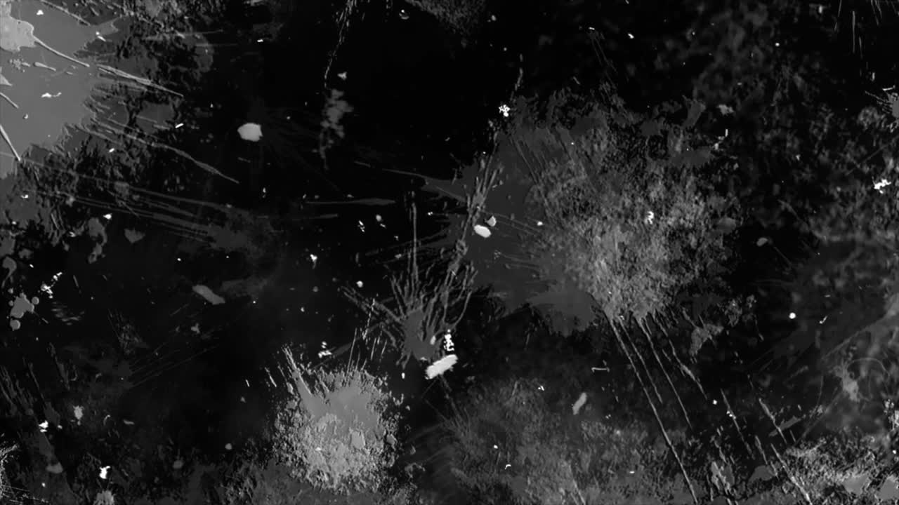 Texture grunge astratta in bianco e nero con schizzi e graffi in movimento