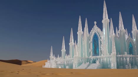 ice castle in the desert