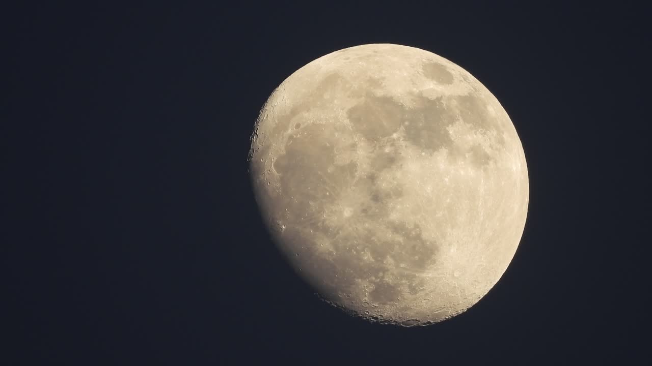 Night time full moon close up .
