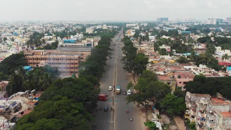 drone footage of mogappair highway. video is shot in 4k in dji mavic air.