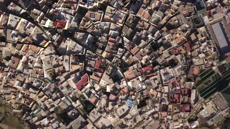 aerial: old medina in moulay idriss