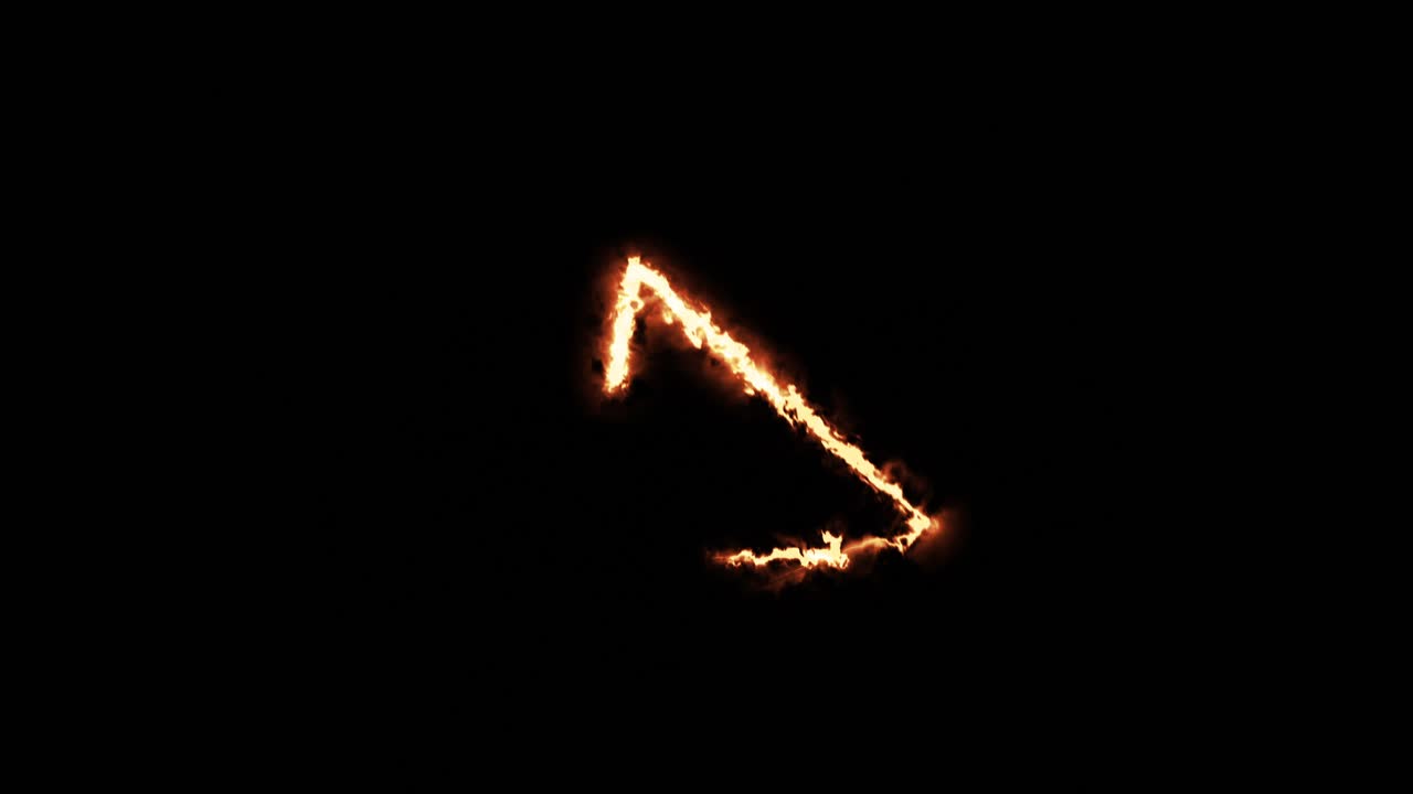 diseño gráfico de flecha ardiente