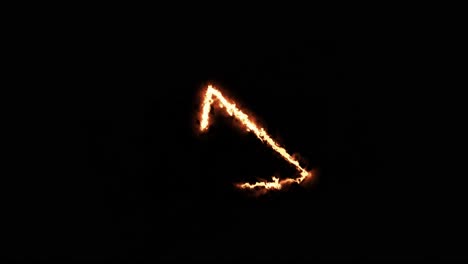 diseño gráfico de flecha ardiente