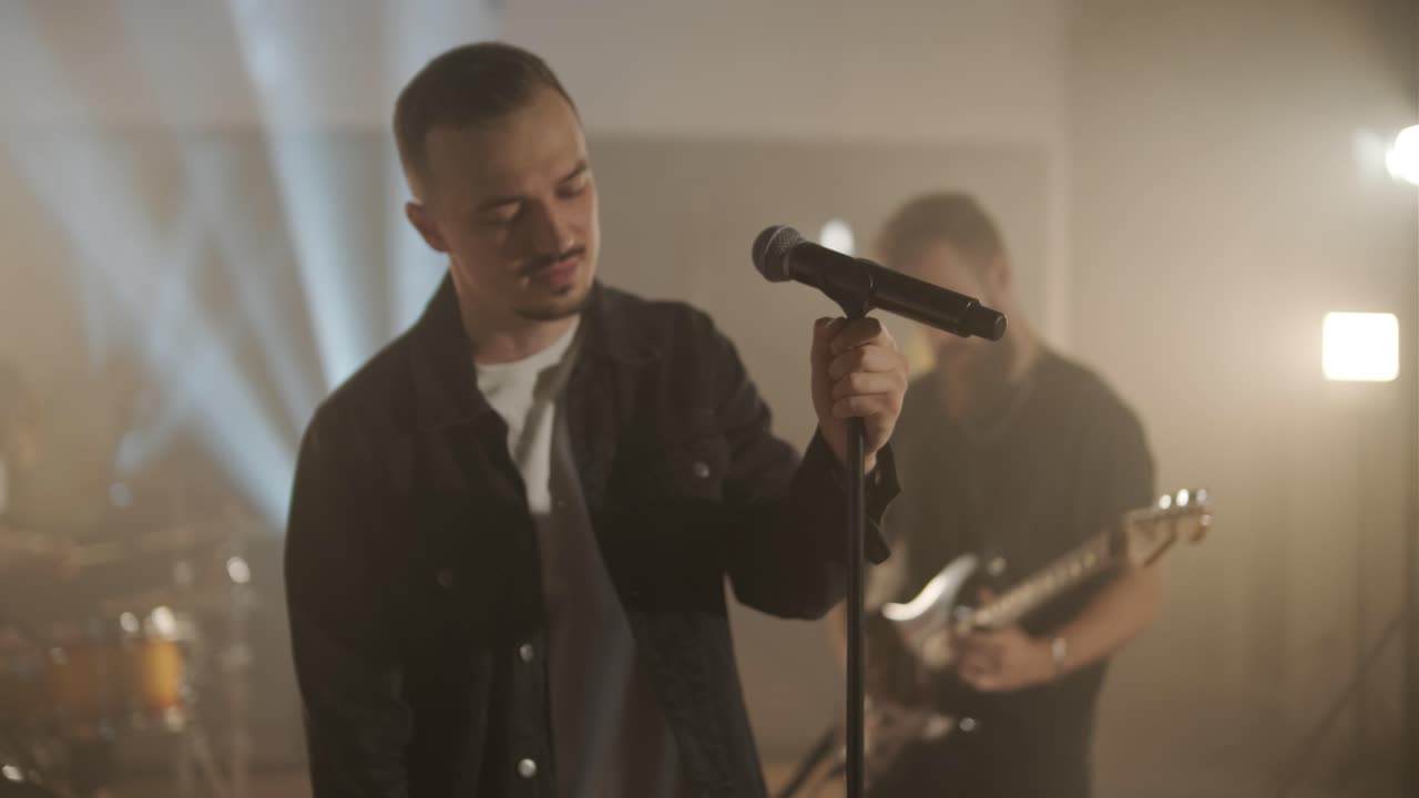 Live Band Performance with Singer, Bassist, Pianist, Drummer, and Guitarist