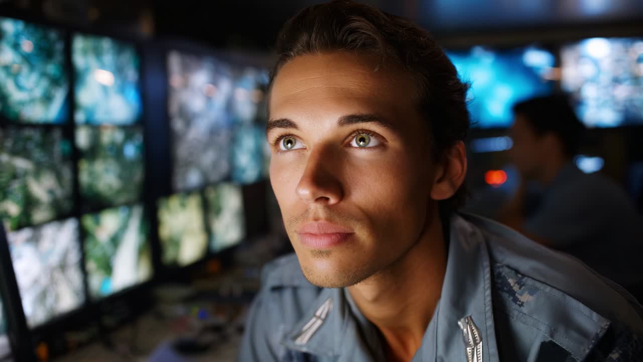 Focused Operator Monitoring Situations in a Command Center with Advanced Displays for Surveillance and Analysis, Capturing Critical Information and Decision-Making Processes in Real Time