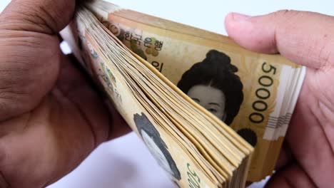 dinero coreano won coreano