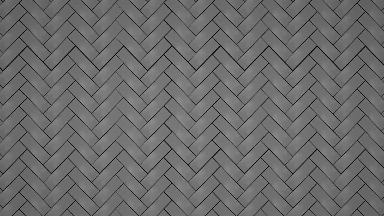 3d 헤링본 스타일의 블록은 검은 바탕에 있습니다.