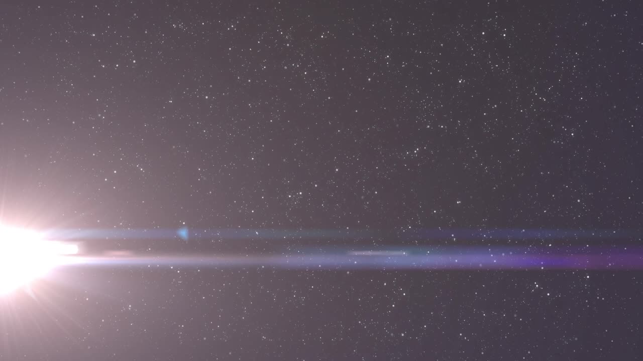 夜空に輝く白い光の斑点