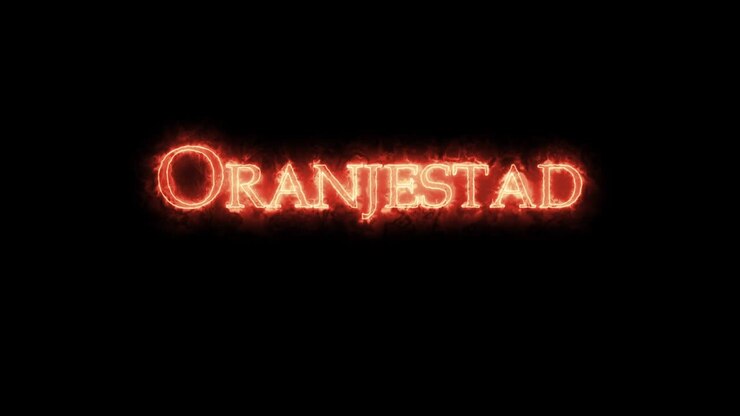 Oranjestad skrevet med ild. Loop