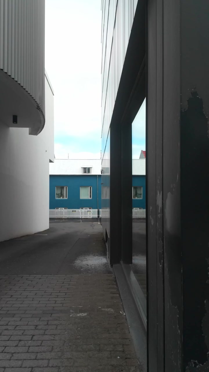 An Alley in Reykjavík, Iceland.