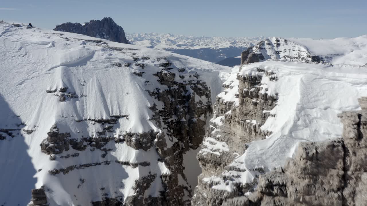 Snowy Dolomites Mountain Peaks