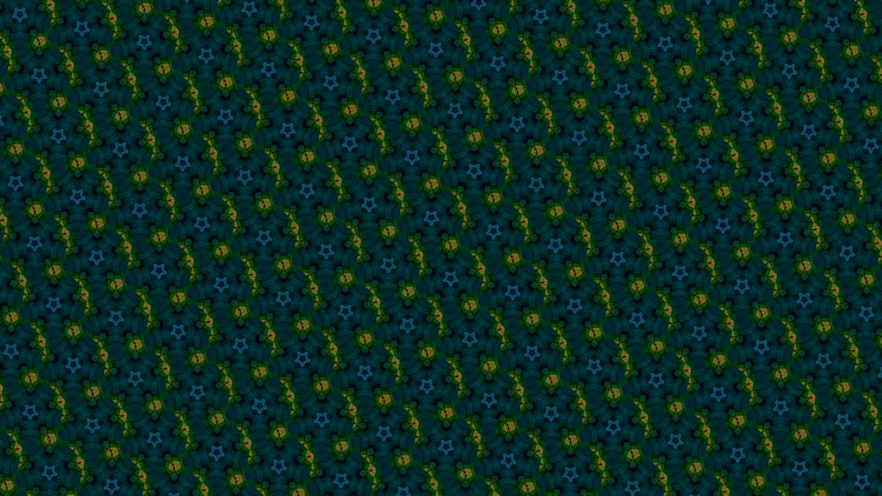 secuencia de caleidoscopio virtual infinito o patrones de bucle sin costuras.