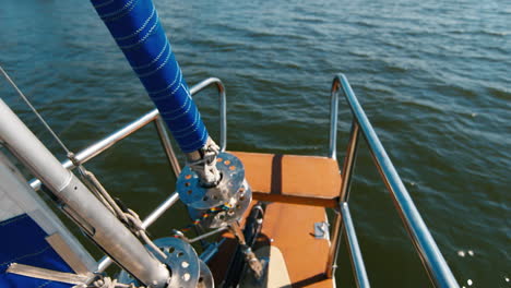 rigging with ropes and blocks on the yacht 2