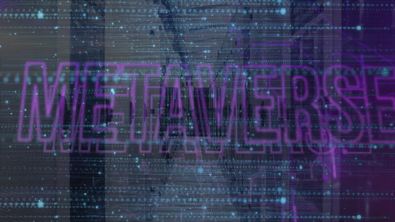 Animation of metaverse text and data processing over computer servers