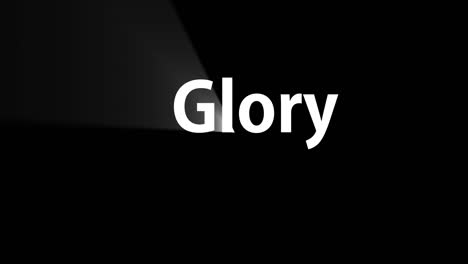 gloria texto animación mensaje gráficos en movimiento