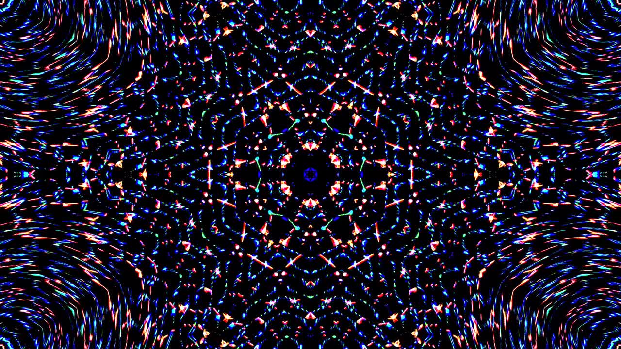 colorful lines glowing waves shape background kaleidoscope abstract