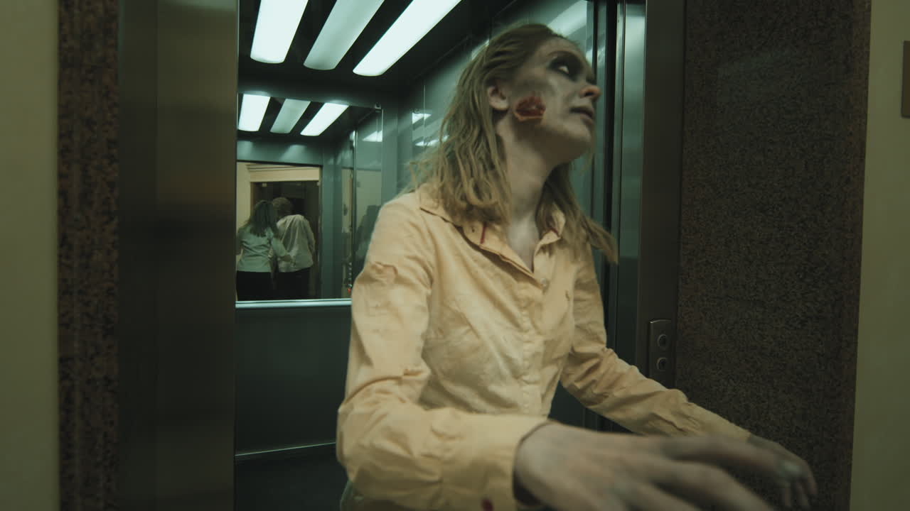 Zombies Walking out of Elevator
