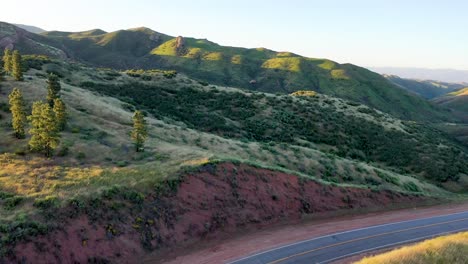 drone images shot near lake hughes road in castaic, california