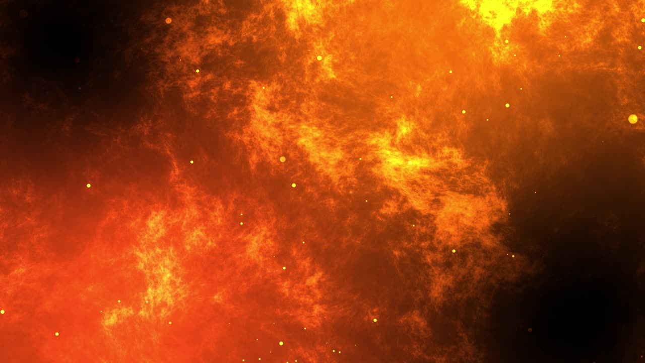 fondo de fuego surrealista con partículas