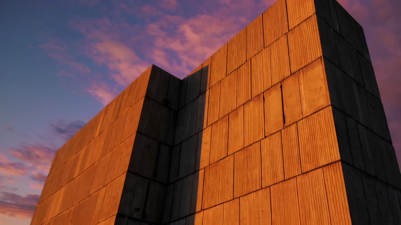 Sunset Over Modern Architecture