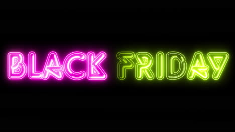 neon black friday animation