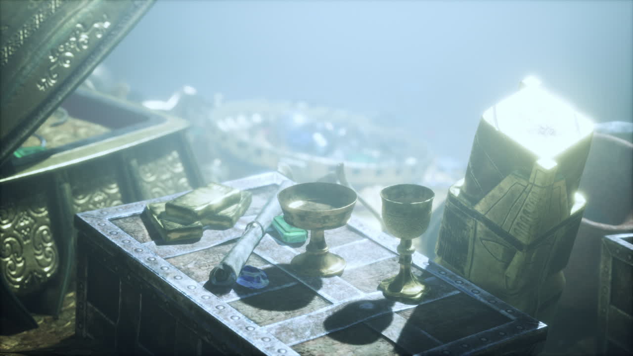 황금 보물은 황혼에 비밀 감옥에서 발견되었습니다.