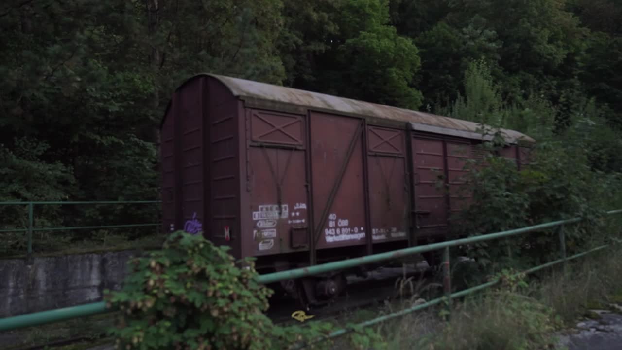 Lost train waggon near Vienna city.