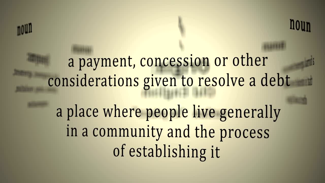 Definition: Settlement
