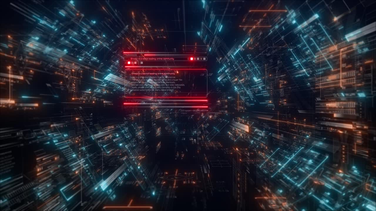 Vibrant CG Animation with Futuristic Allure