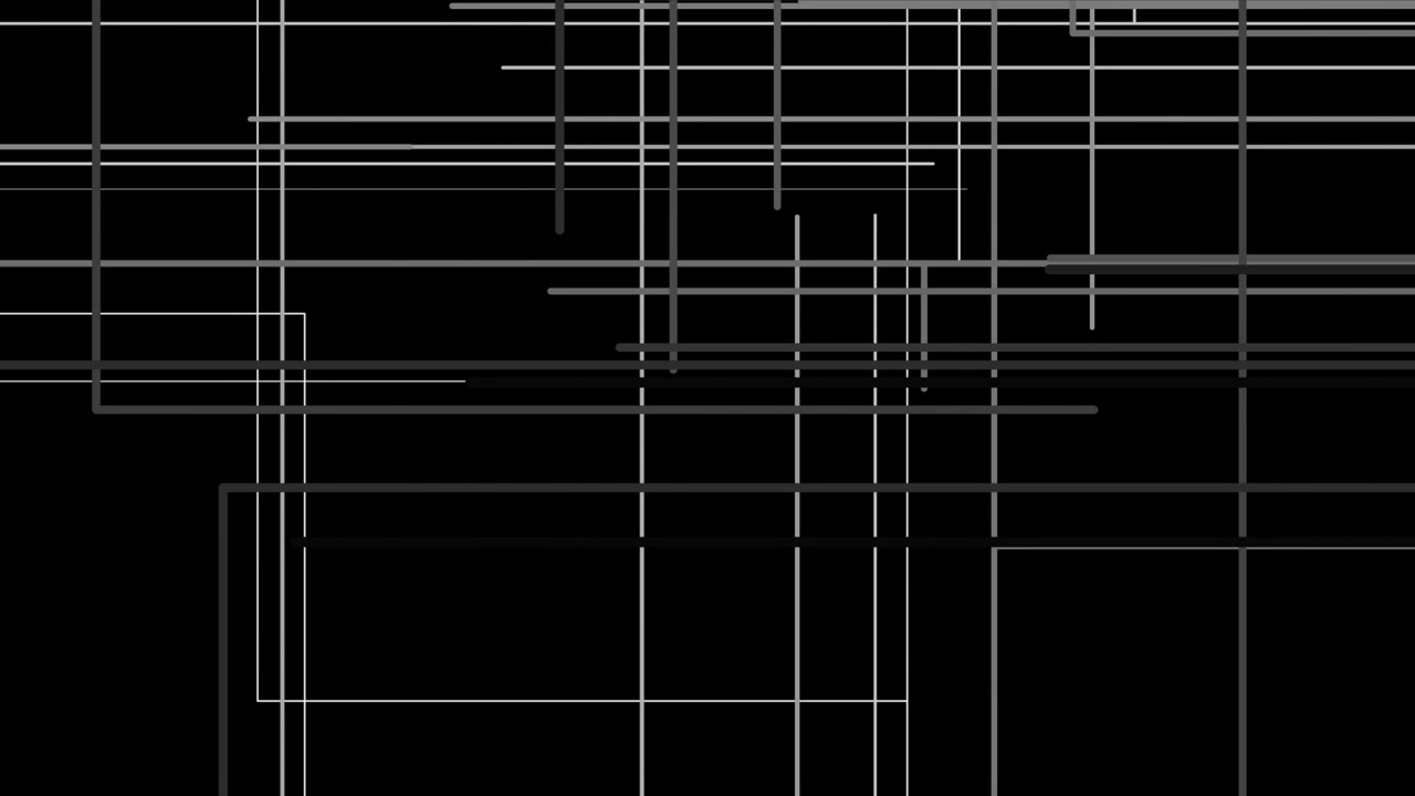 Dynamic Abstract Grid Lines Animation on Black Background