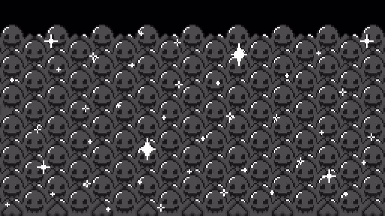 Pixel Halloween ghost Transitions. 1080p - 30 fps - Alpha Channel (2)