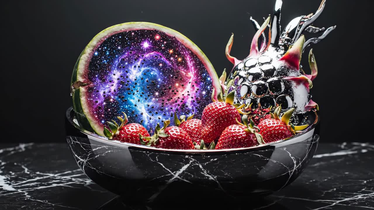 Frutta a tema galassia